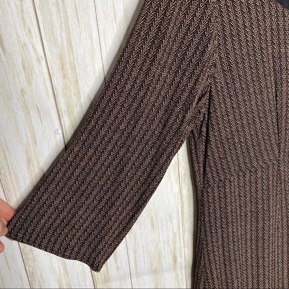 J.Jill 3/4 sleeve button front dress - Picture 3 of 7